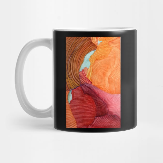 Antelope Canyon Arizona Watercolor by MMcBuck